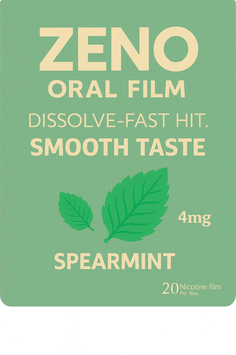ZENO ORAL FILM SPEARMINT 4MG 20 FILMS