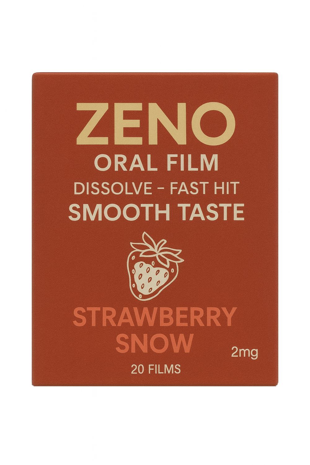 ZENO ORAL FILM STRAWBERRY SNOW 2MG 20 FILMS