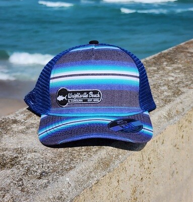 Blue and Green Stripe Hat