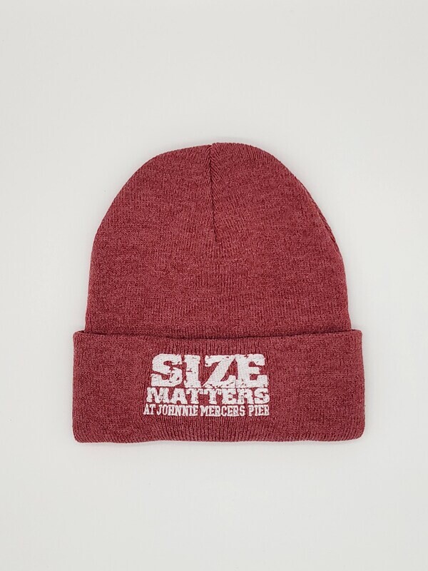 Size Matters Beenie, Color: Heather Red