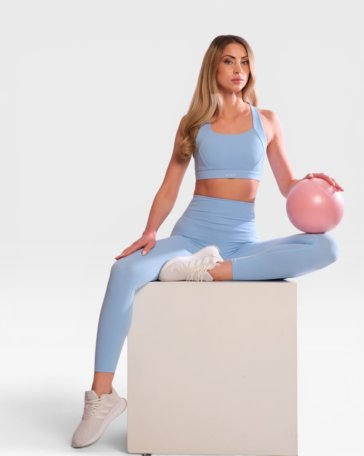 Set "Asana" Blue – Sports Top and Leggings