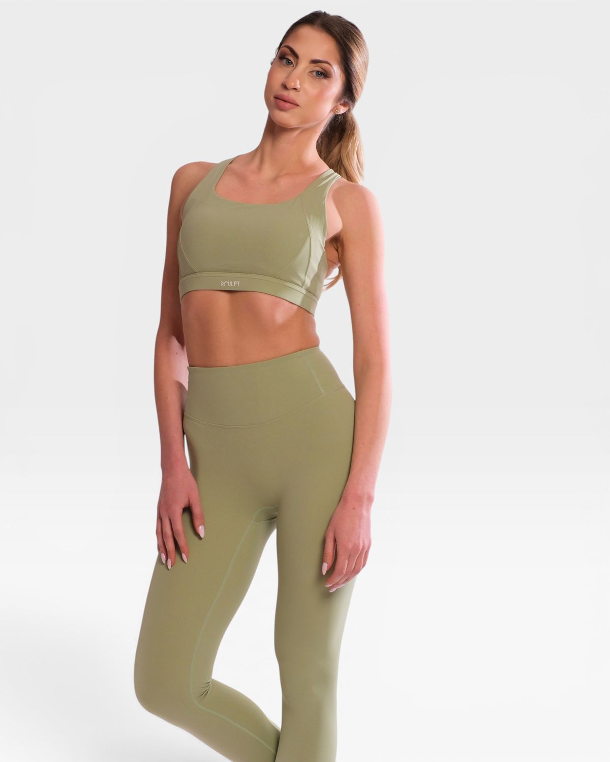 Set "Asana" Green– Sports Top and Leggings
