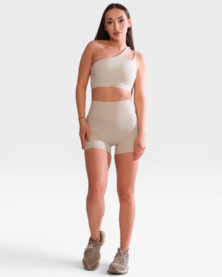 Set "Kali" Beige -sport bra and short leggin
