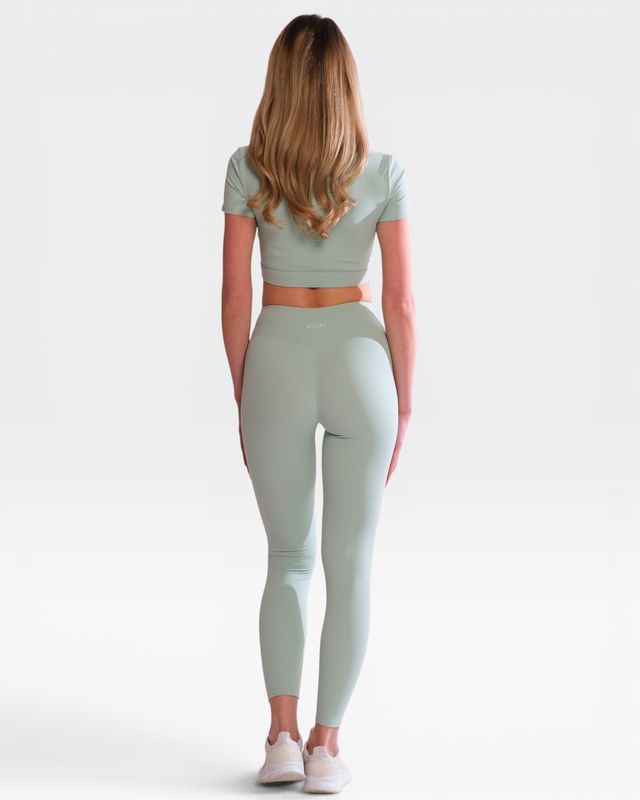 Set "Karina" Mint - crop top and leggins