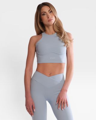 Set "Luma" Blue - High-waisted leggings