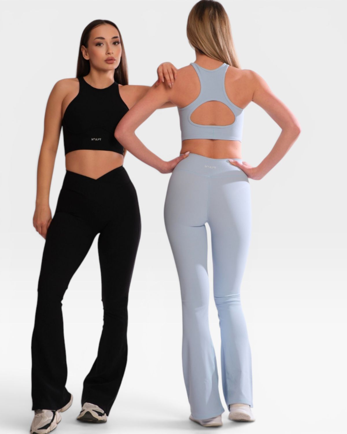 Set "Luma" Black - High-waisted leggings