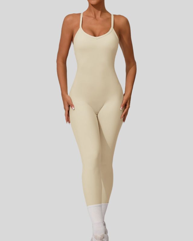 Swan Jumpsuit Beige