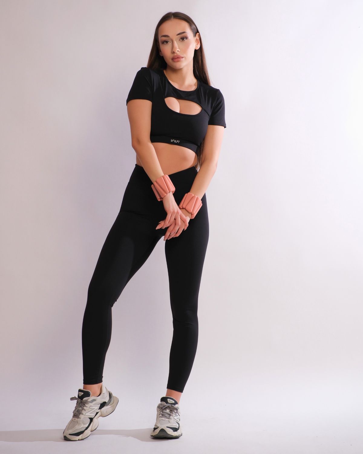 #HappySculptGirl сет Sunset Pulse - спортен екип и гривни с тежести