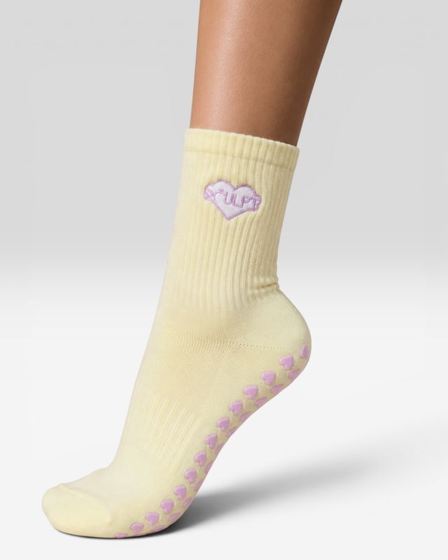 SCULPT Pilates Grip Socks - Pink Lemonade