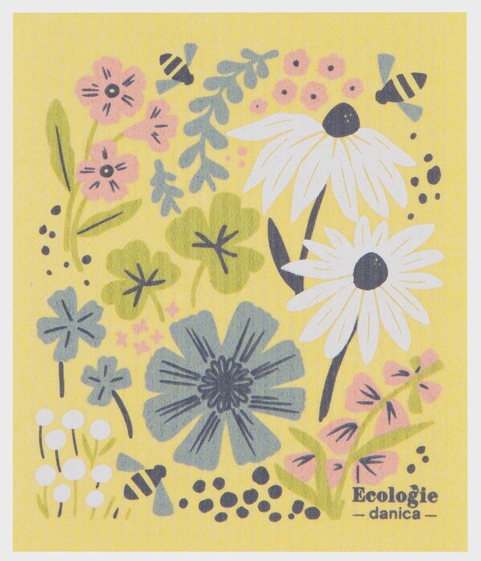 Swedish Sponge Cloth - Bees &amp; Blooms