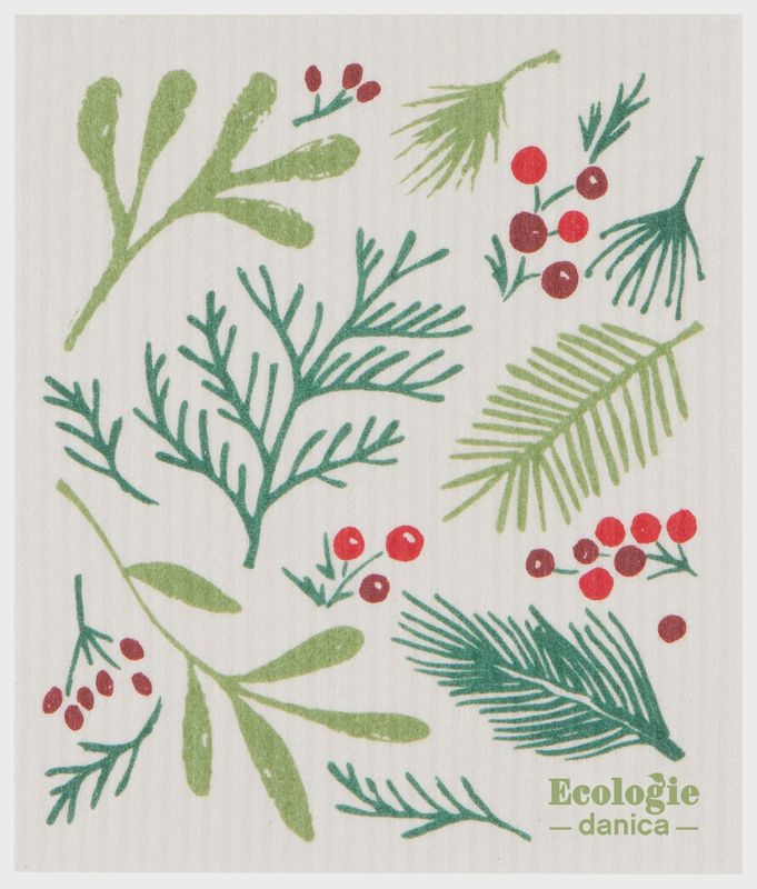 Swedish Sponge Cloth - Bough &amp; Berry