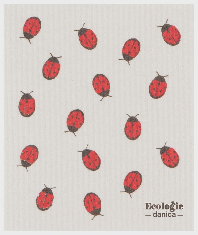 Swedish Sponge Cloth - Fly Away LadyBug