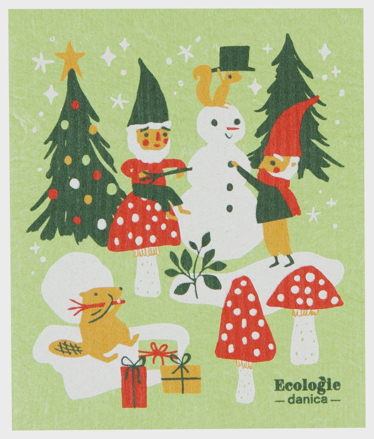 Swedish Sponge Cloth - Gnome for Holidays