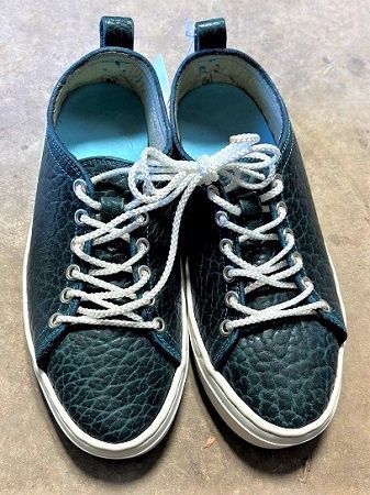 Womans LeatherTennis Shoes, Colour: turquoise, Size: 7