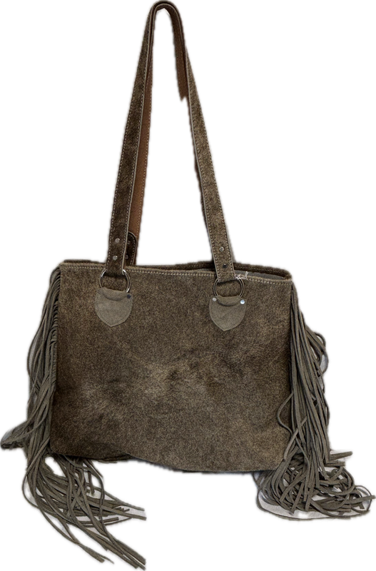 Handcrafted Hair On Hide Leather Handbag