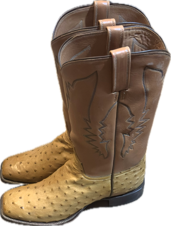 Handcrafted Ostrich Leather Boots
