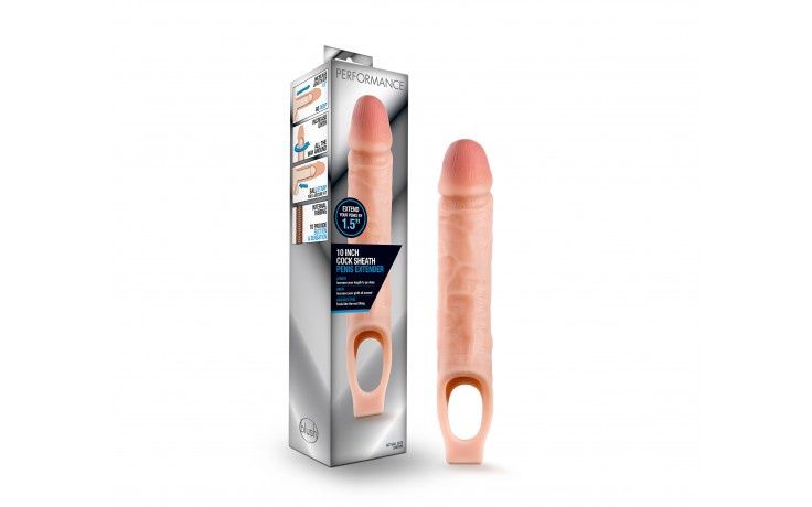 Performance Cock Sheath Penis Extender, Size: 10 Inch