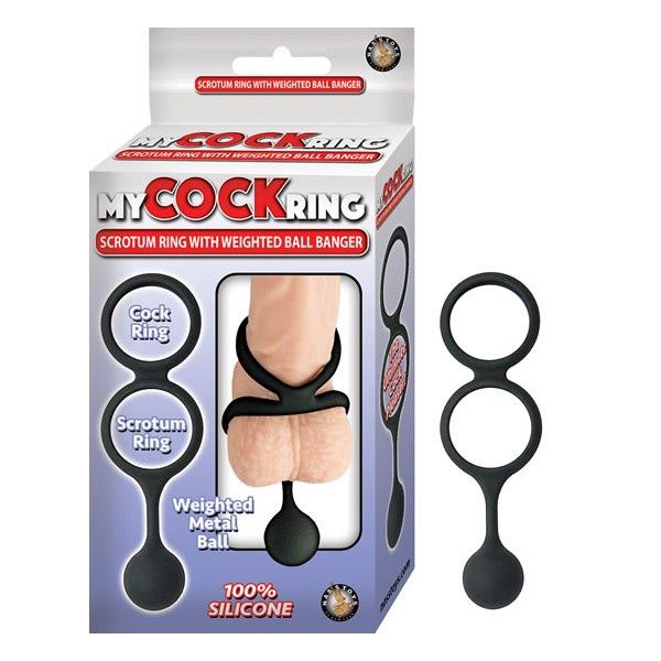 My Cockring Scrotum with Weight Ball Banger