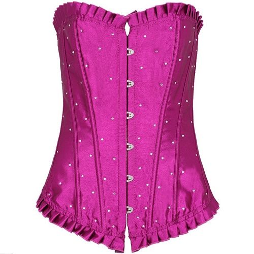 Rhinestone Waist Shaper, Colour: Purple, Size: Small 6-8
