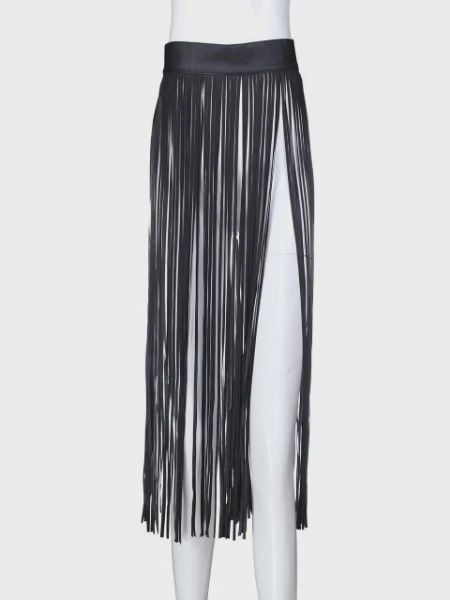 Leather Tassel Skirt (one size)