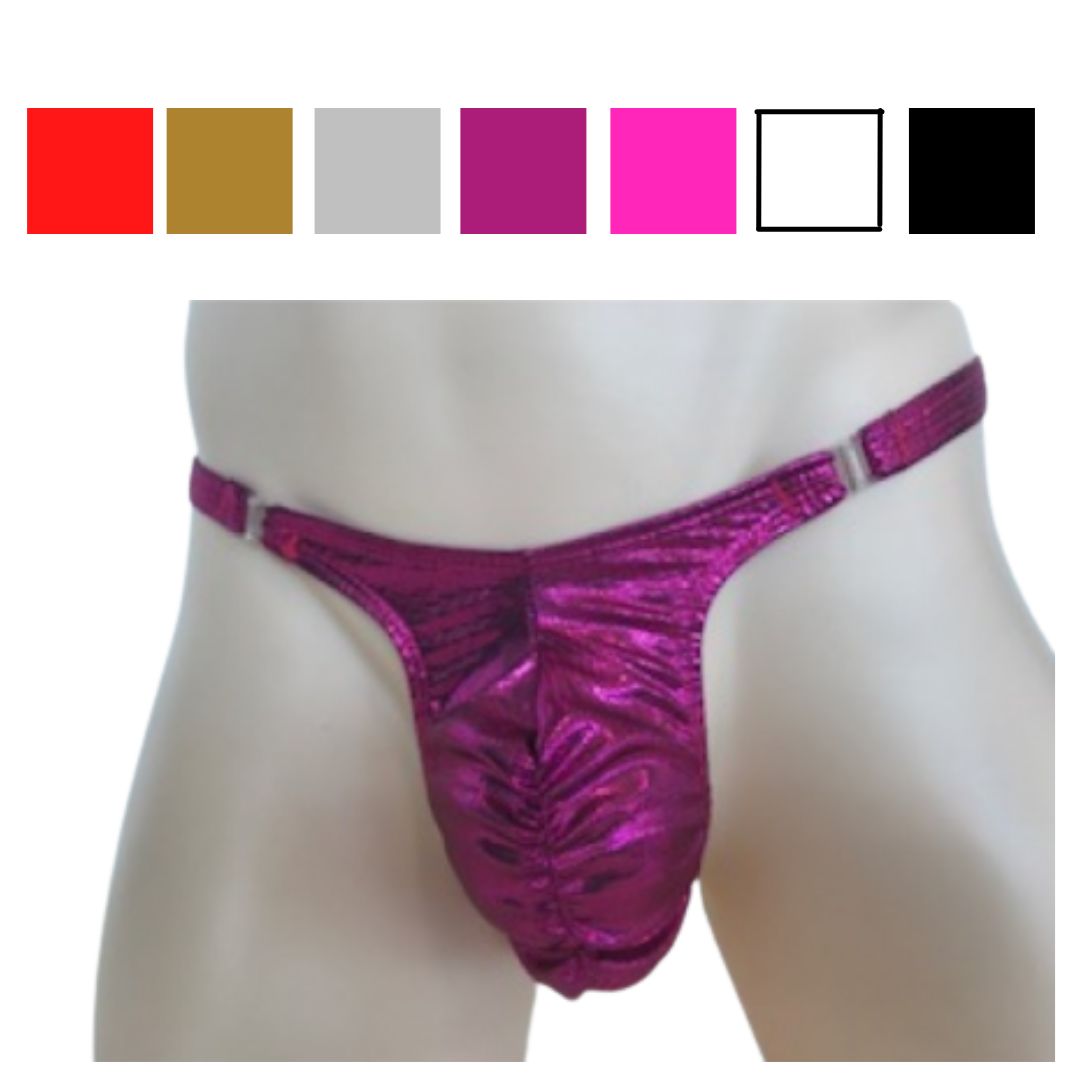 Men&#39;s Stripper Clip G-String, Colour: Gold