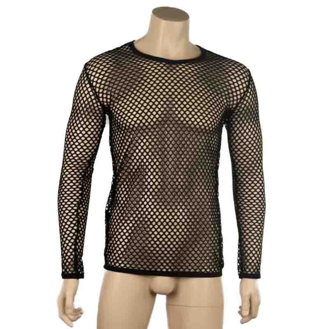Men’s Mesh Longsleeve Shirt, Size: Medium