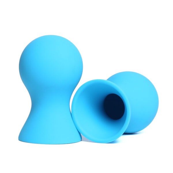 Silicone Nipple Suction Cups, Colour: Blue