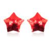 Star Shaped Nipple Covers, Colour: Red