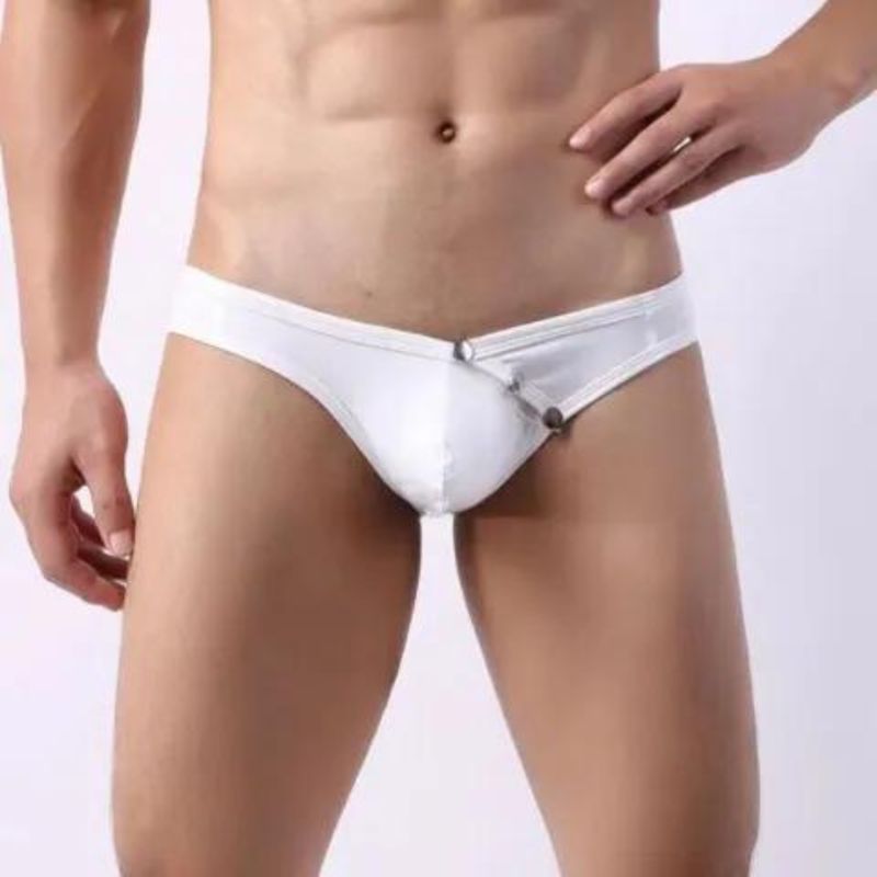 Men&#39;s PVC Button Brief