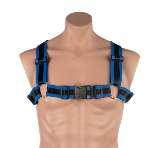Men’s Neon Reflective Harness, Colour: Blue &amp; Black