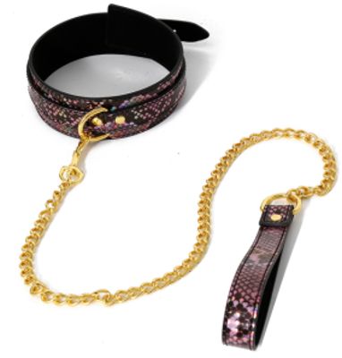 Rainbow Snake Print Collar