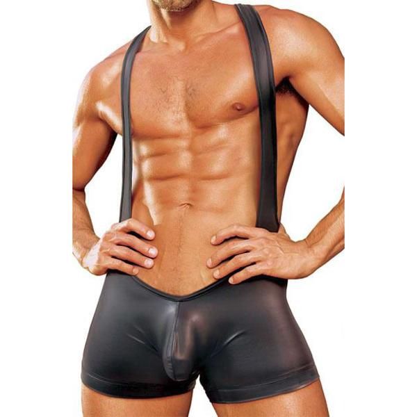 Men&#39;s Wetlook Wrestling Suit