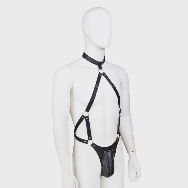Men’s Wetlook G-String Harness