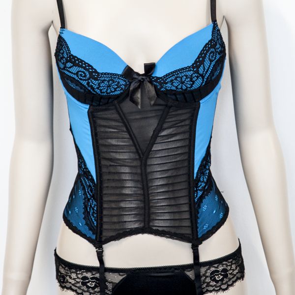 Soft Corset, Colour: Blue, Size: 8-10