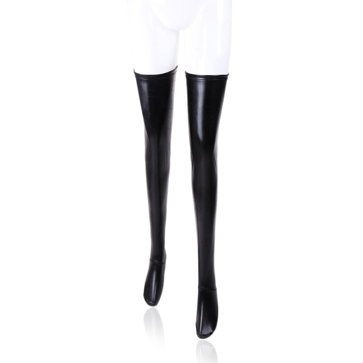 Wetlook Stockings With Zipper, Size: 8-12