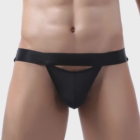 Men’s Colour Pouch Jockstrap, Colour: Black, Size: Small