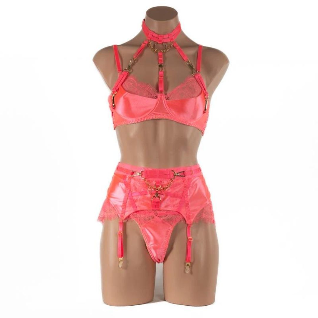 JOSEPHINE Set, Colour: Pink, Size: Size 10/12