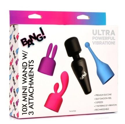 Bang x10 Mini Wand W / 3 Attachments
