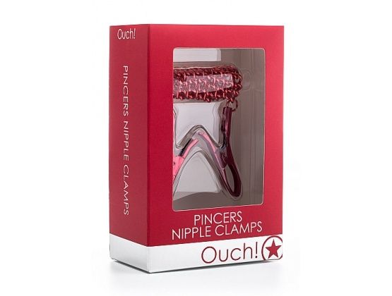 Pincers Nipple Clamps, Colour: Red