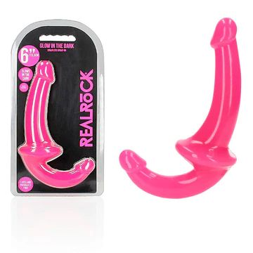 6&quot; Strapless Strap-On Glow in the Dark Neon