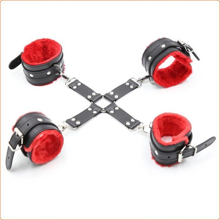 Fur Lined Wrist &amp; Ankle Restraints Kit
