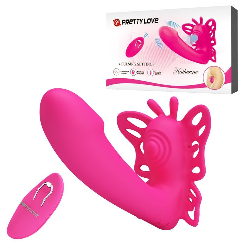 Pretty Love Katherine Wearable Butterfly Vibrator, Colour: Rose