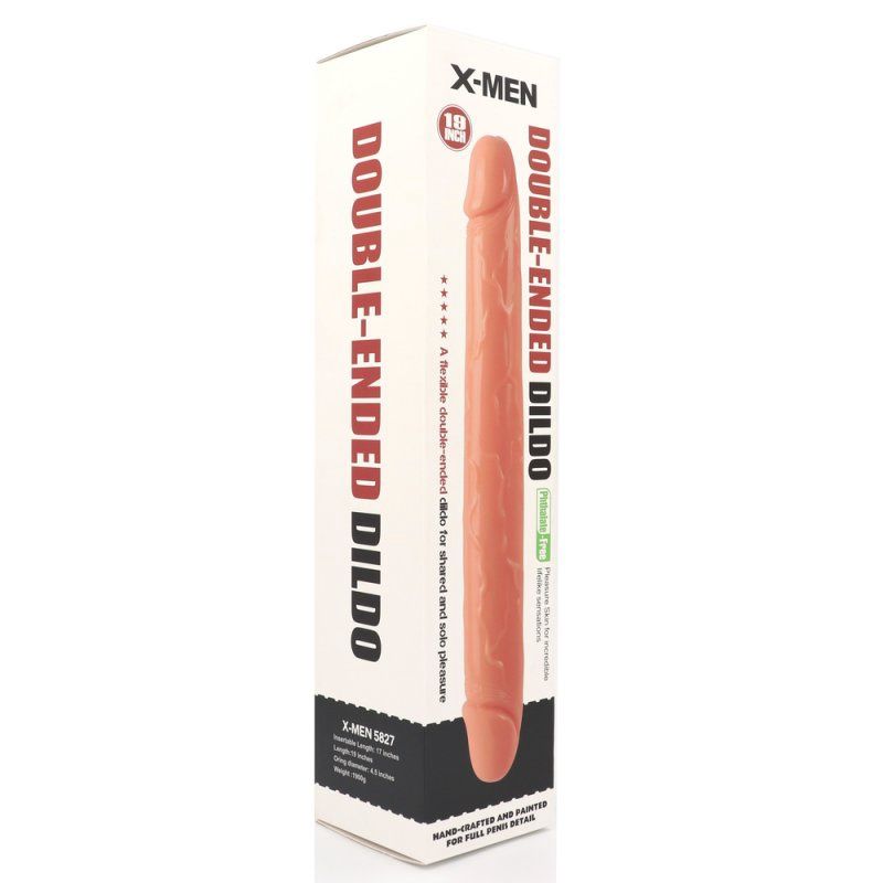 Huge Double Ended Cock - 19 Inch, Colour: Flesh