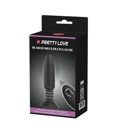 Remote Control Beaded Vibrating Butt Plug