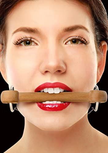 Wooden Bridle Gag, Colour: Black