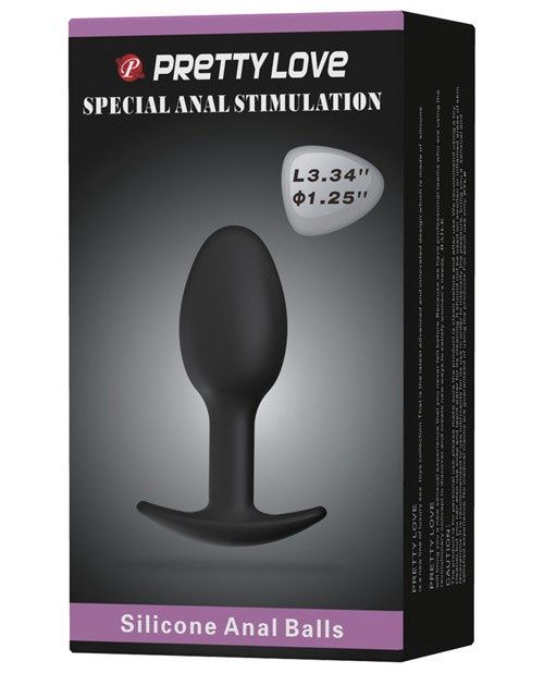 Silicone Anal Ball Plug (Small)