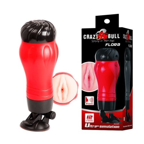 Crazy Bull Vibrating Flora Masturbator, Style: Vagina