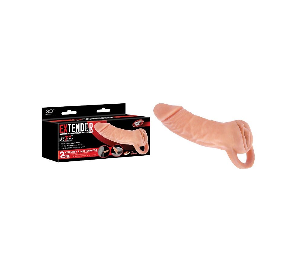 Extendor 2 in 1 Penis Extender &amp; Masturbator, Size: 7 Inch