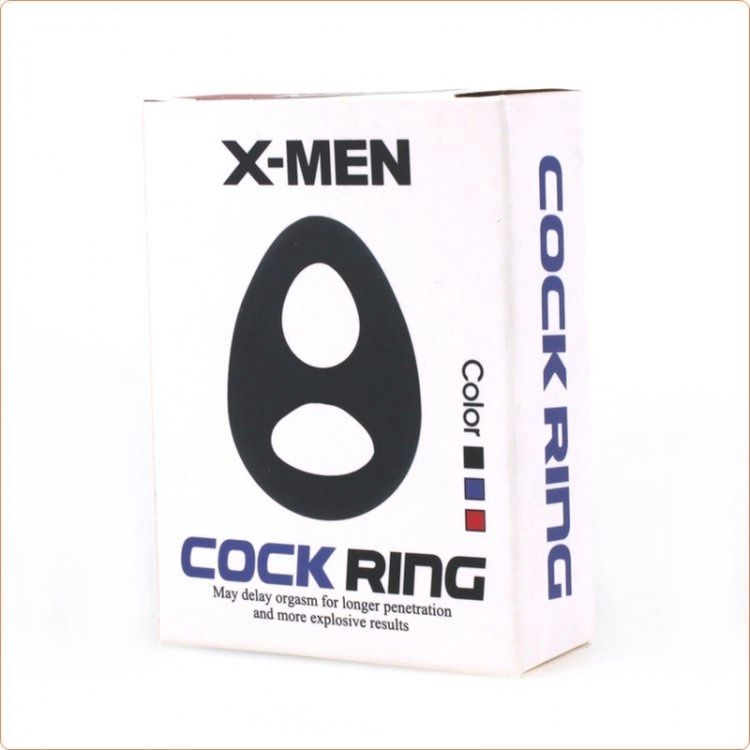 Soft Silicone Double Hole Cockring