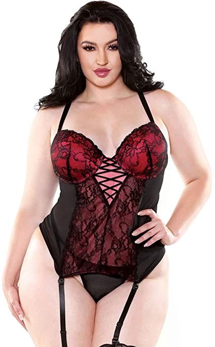 Rosita Contour Cup Bustier &amp; Panty, Size: Size 18/22